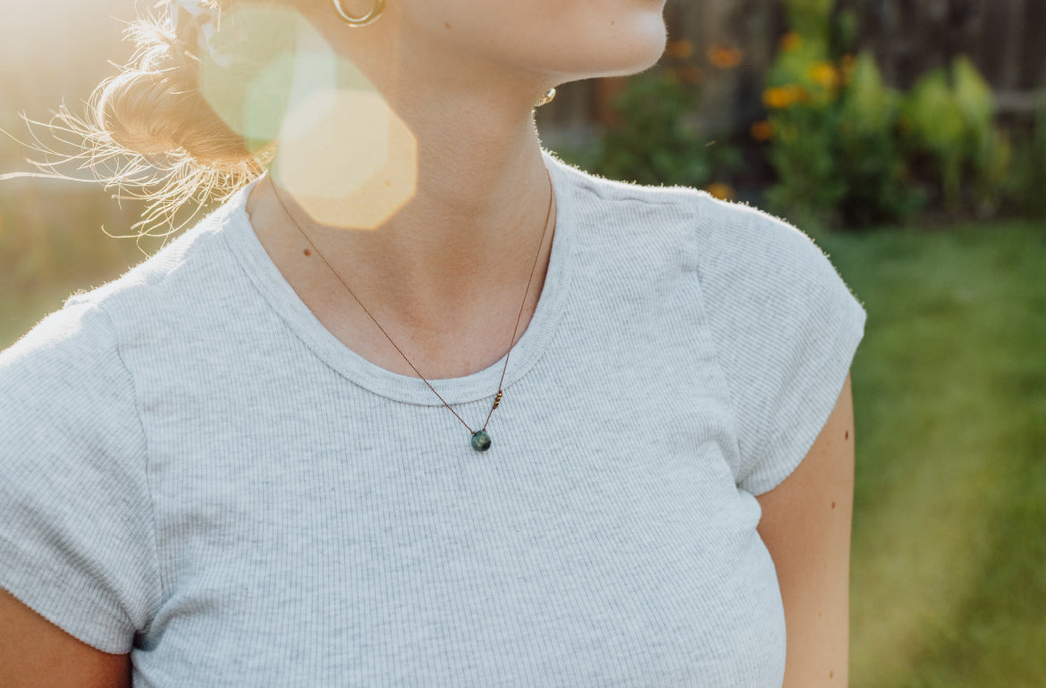 Emerald and Gold Necklace - Special Edition