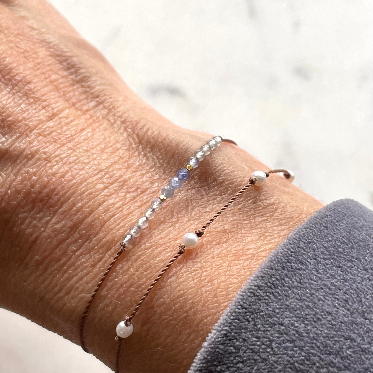 Labradorite and Tanzanite Bracelet- Special Edition