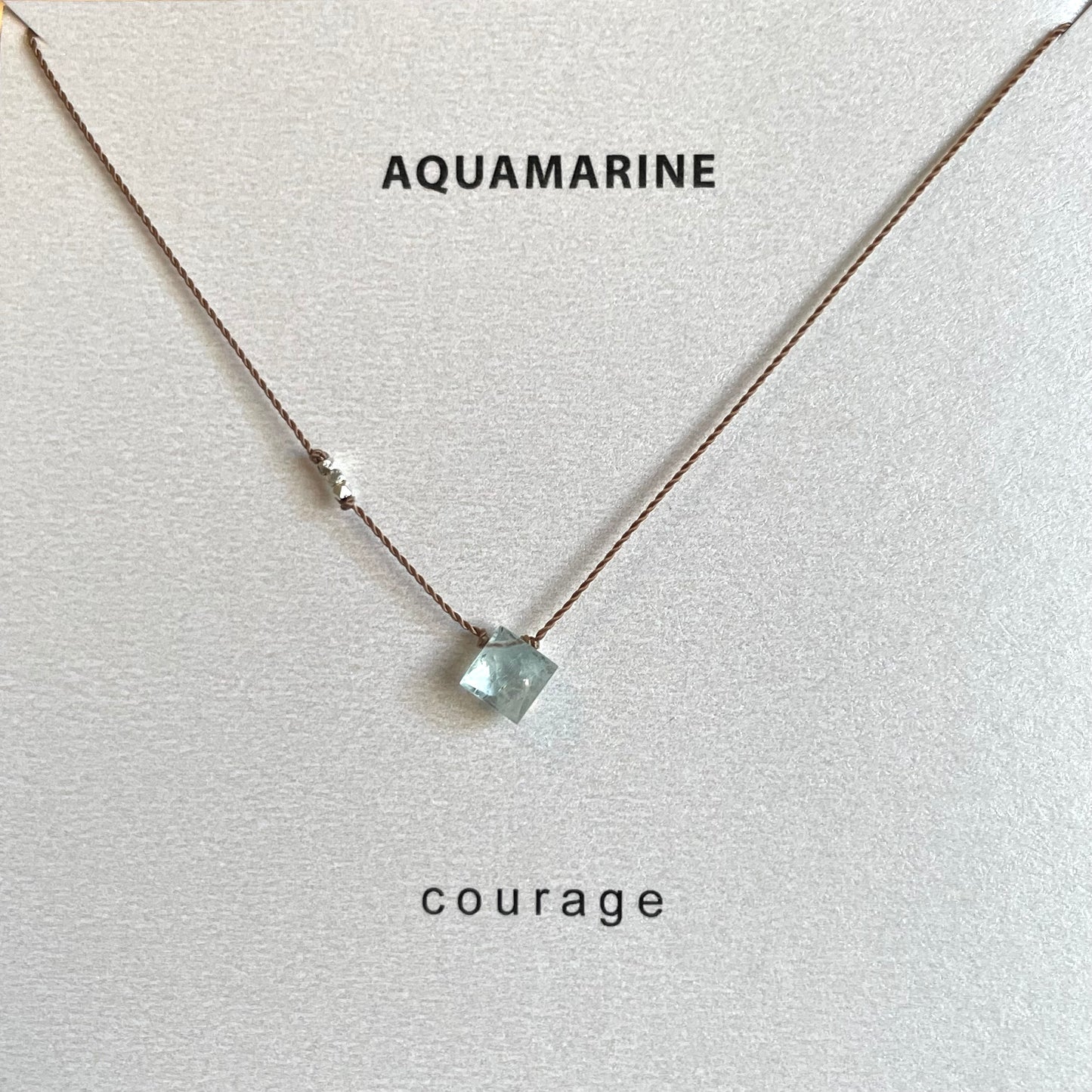 Aquamarine Necklace- Courage