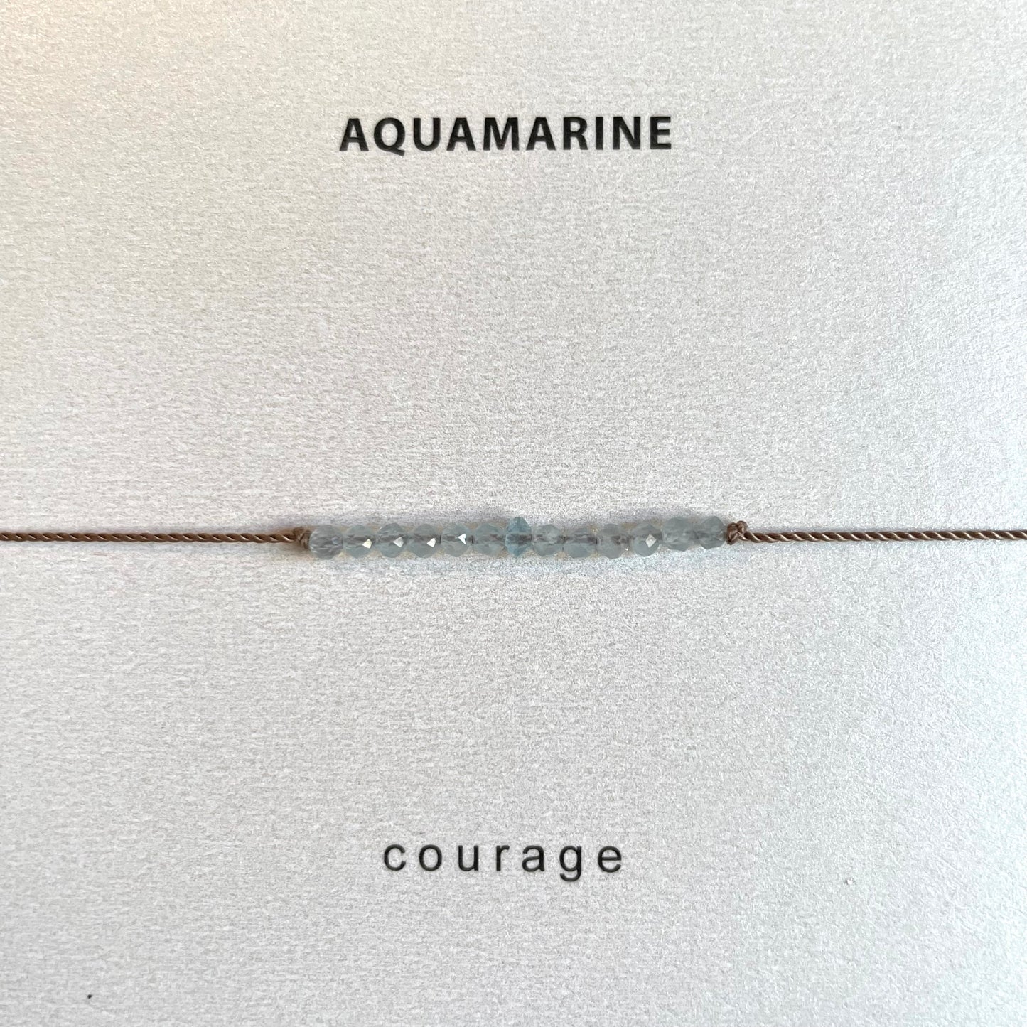 Aquamarine Bracelet- Courage