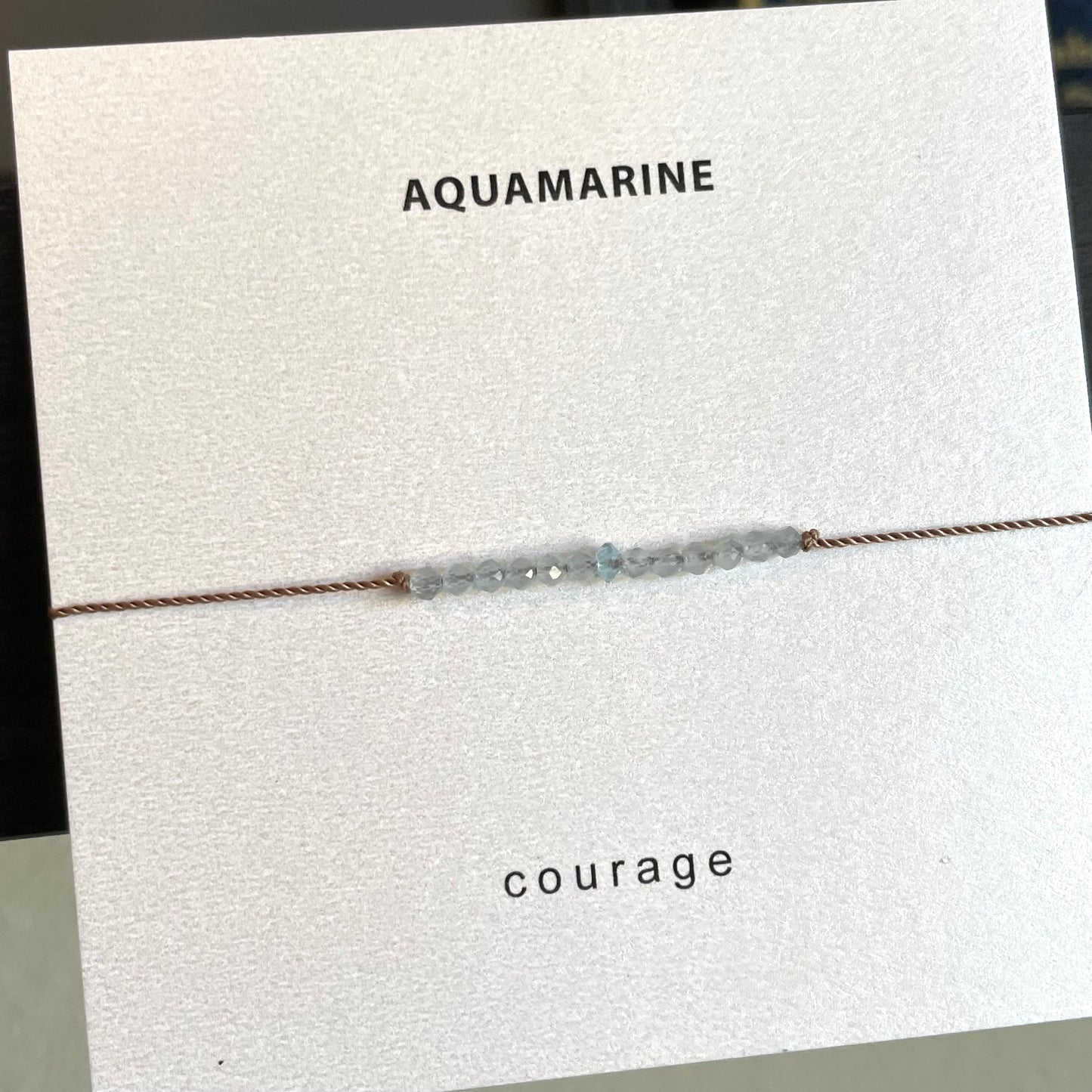 Aquamarine Bracelet- Courage
