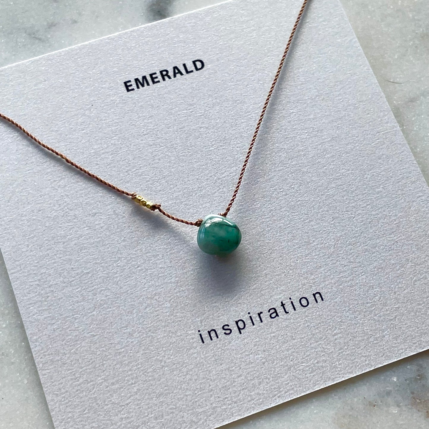 Emerald and Gold Necklace - Special Edition