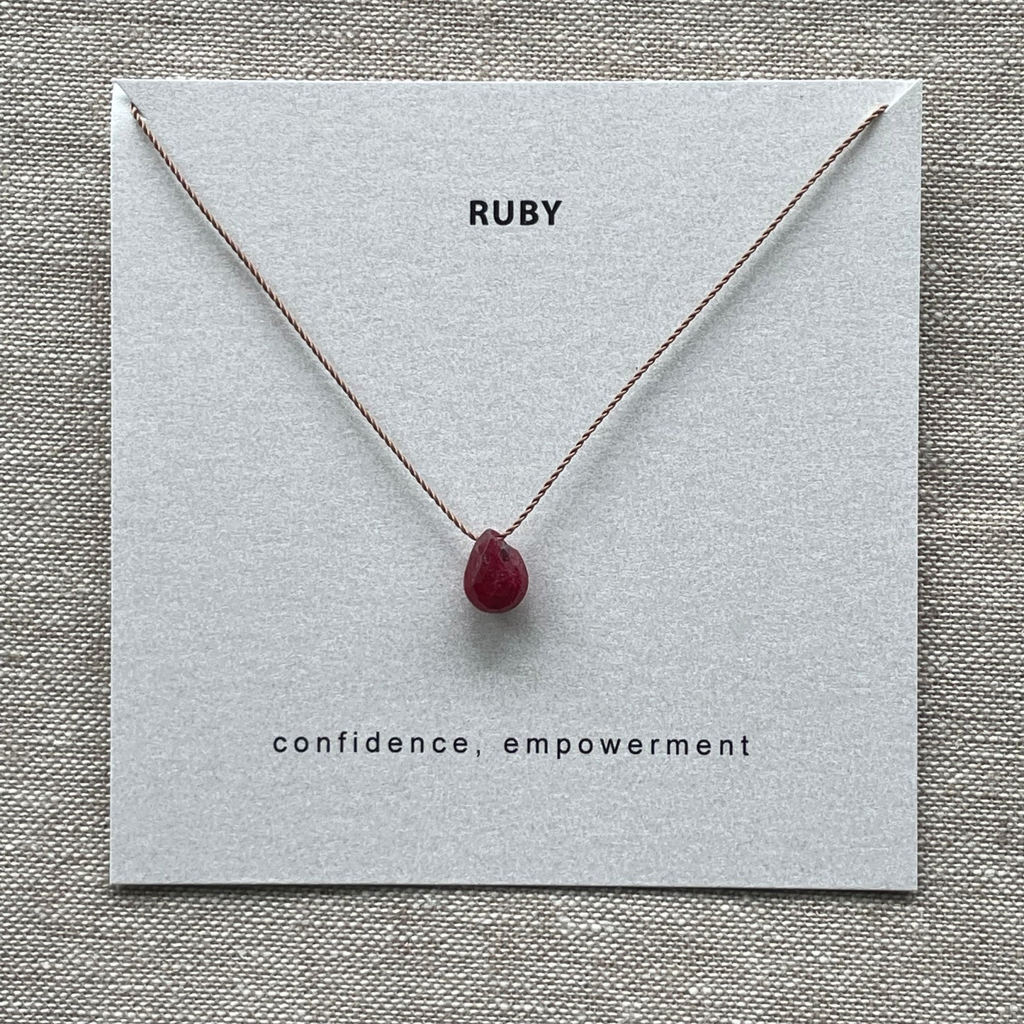 Ruby Necklace-Confidence