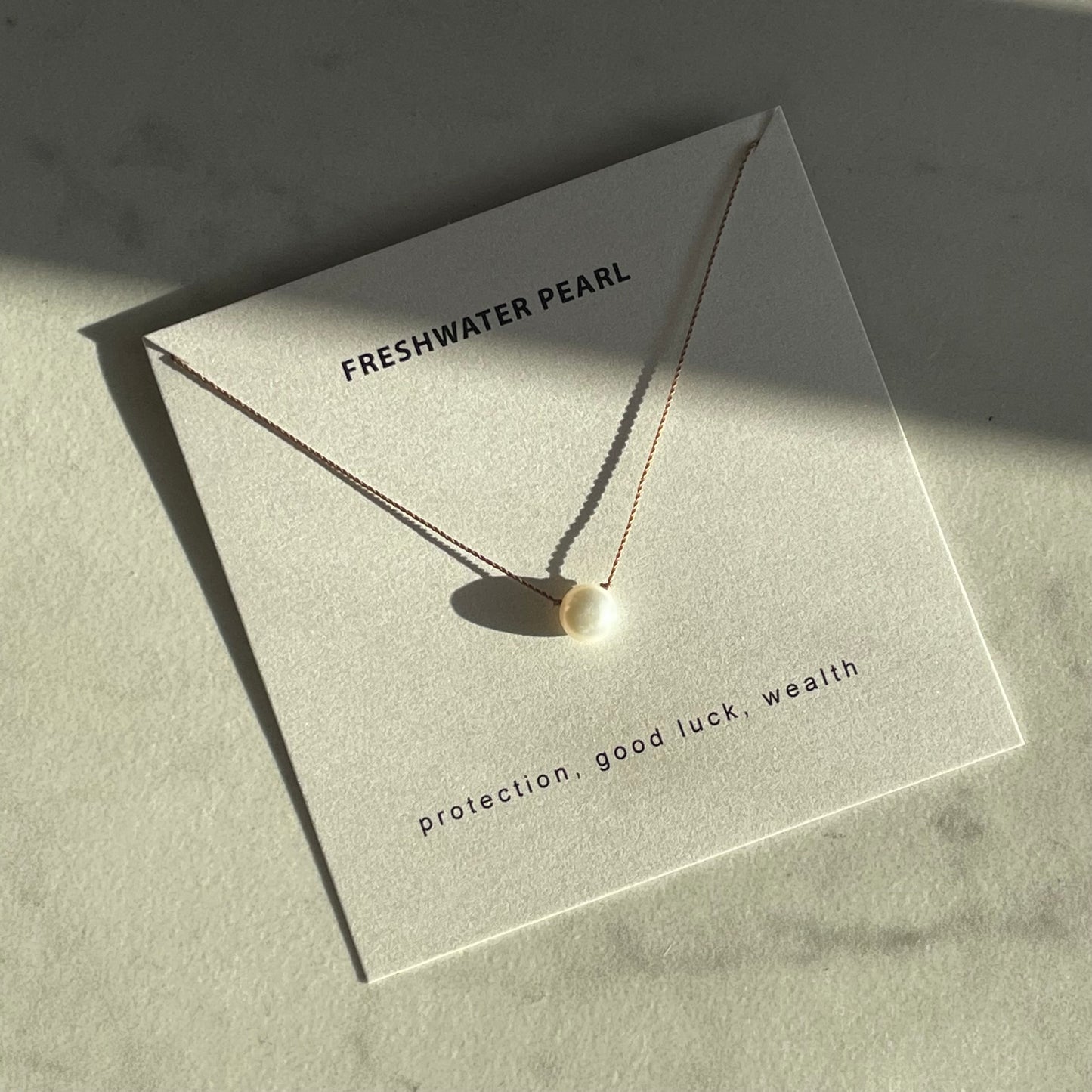 Freshwater Pearl Necklace- Protection, Good Luck, Wealth