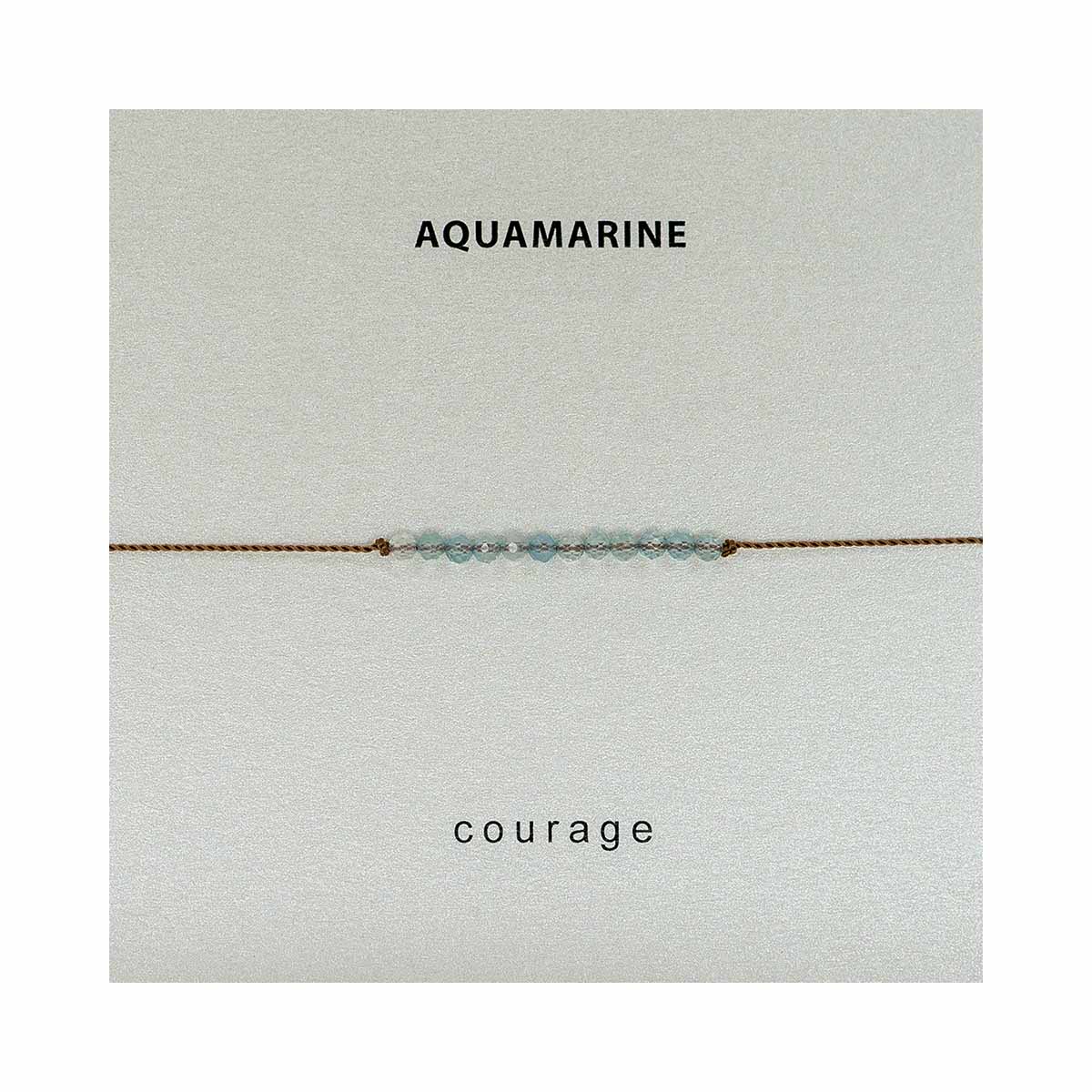 Aquamarine Bracelet- Courage
