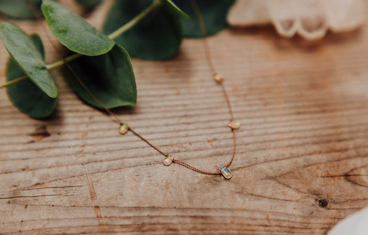Ethiopian Opal 5 Stone Necklace- Creativity