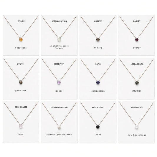 Single Gem Intention Necklace