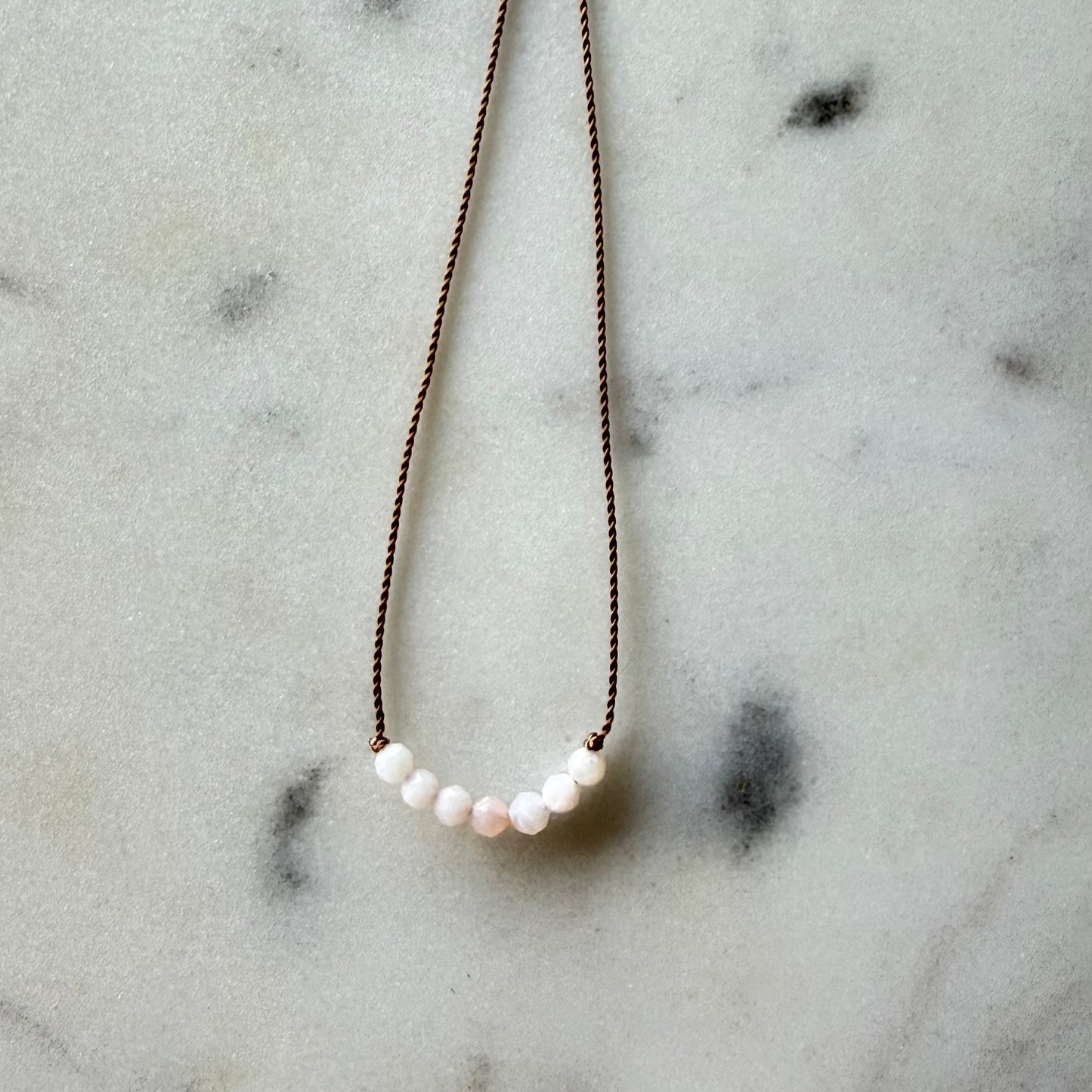Pink Opal Creativity Necklace, October Birthstone Necklace