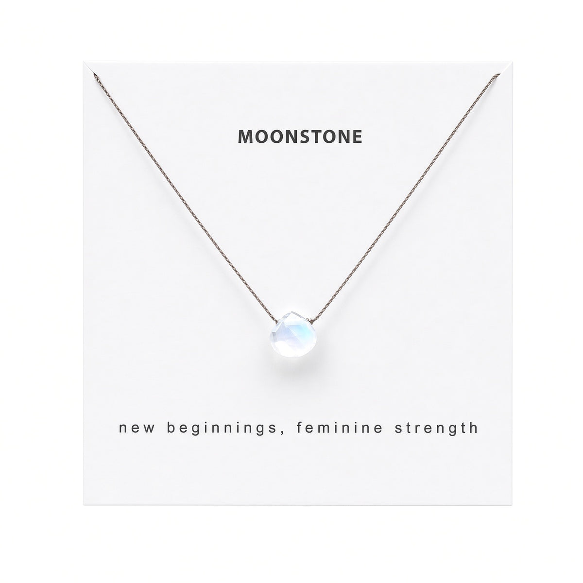 Rainbow Moonstone Necklace- New Beginnings
