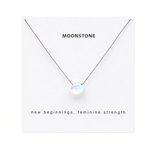 Rainbow Moonstone Necklace- New Beginnings