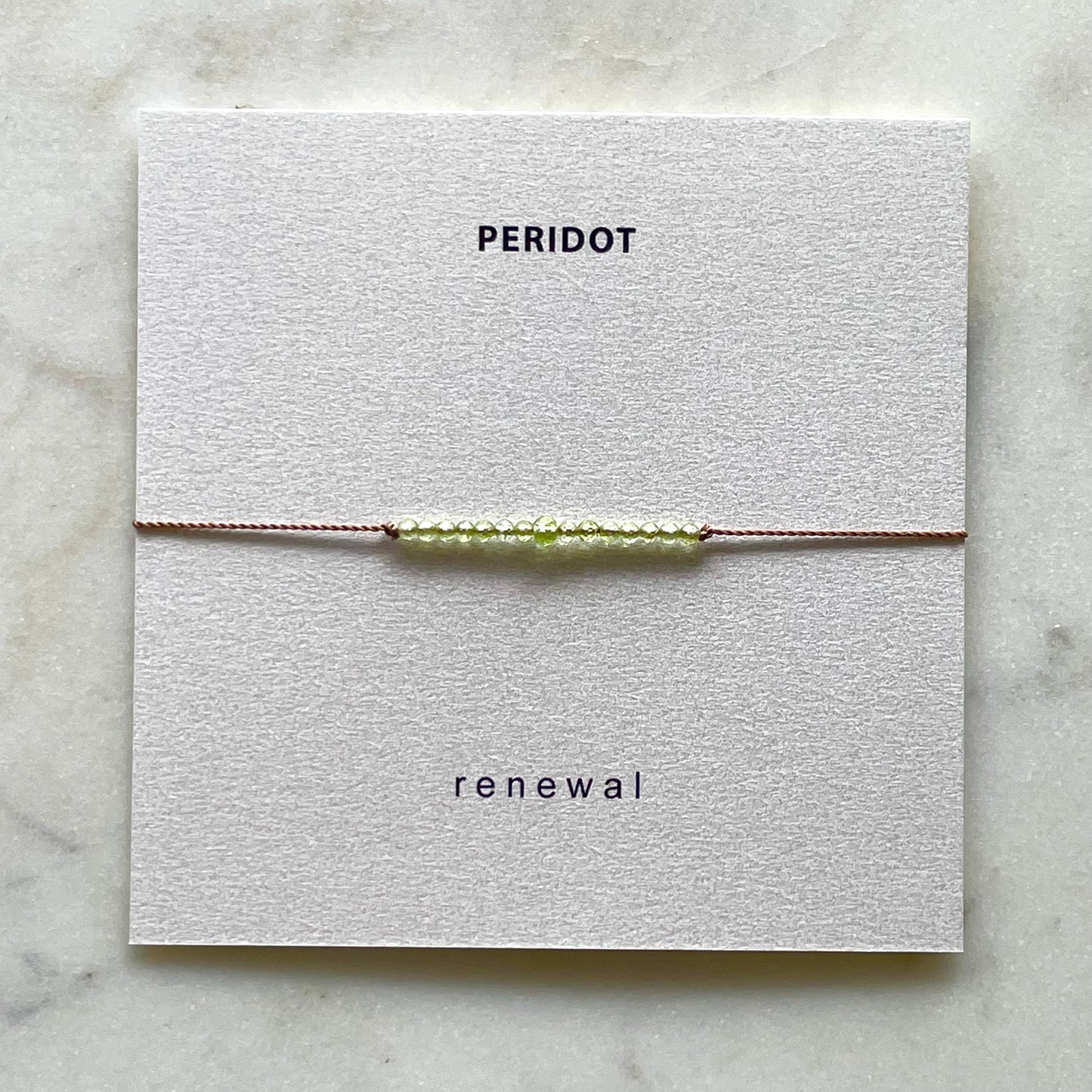 Peridot Bracelet - Renewal Gemstone Intention