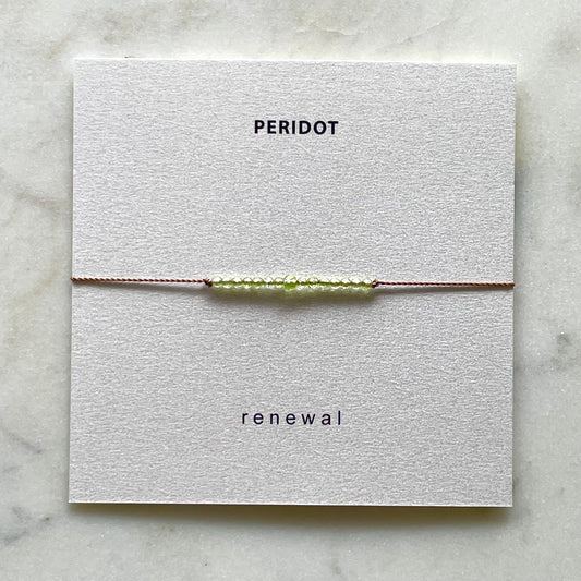 Peridot Bracelet - Renewal Gemstone Intention