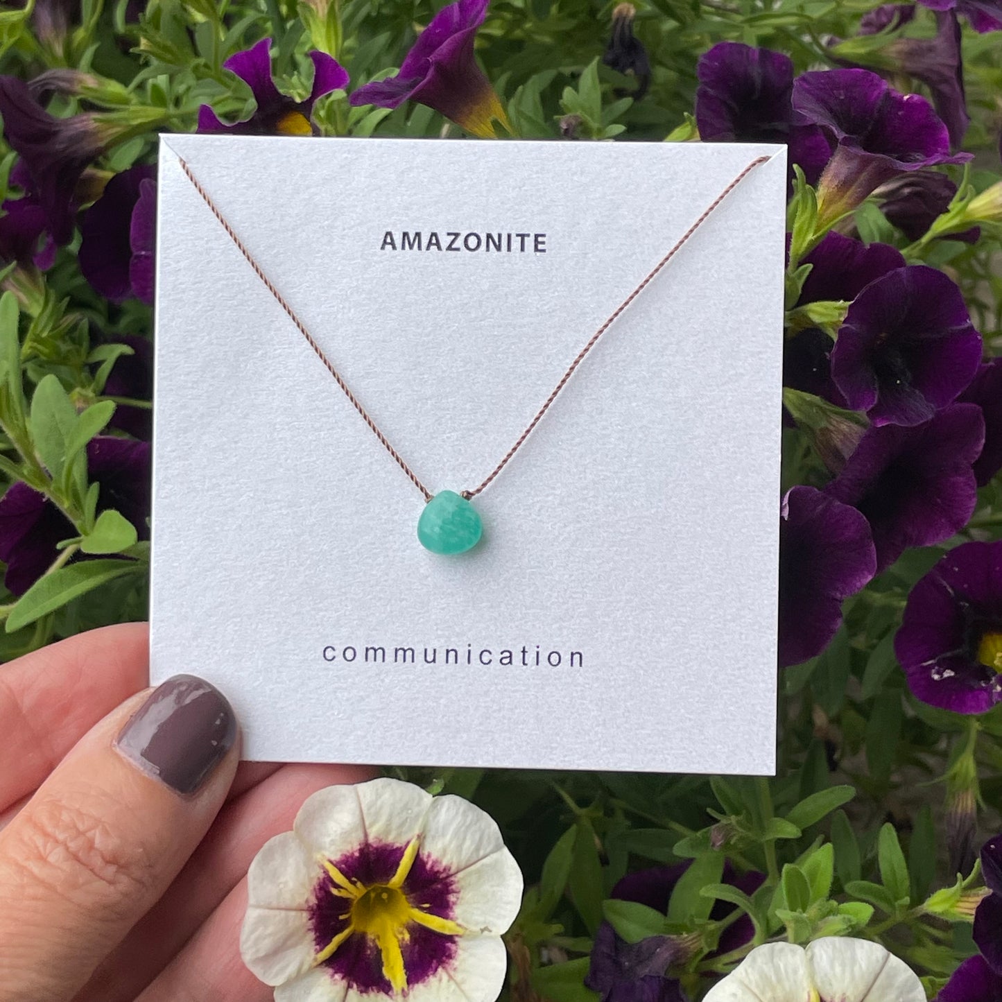 Amazonite Necklace-Communication, Calm, Love
