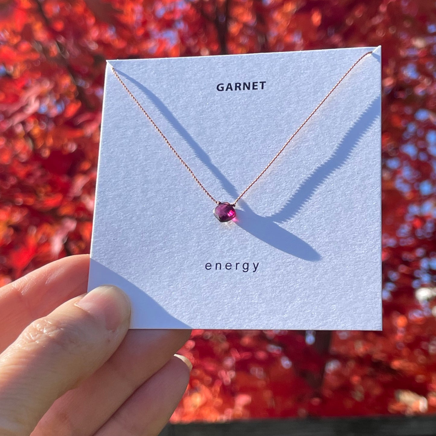 Garnet Necklace- Energy