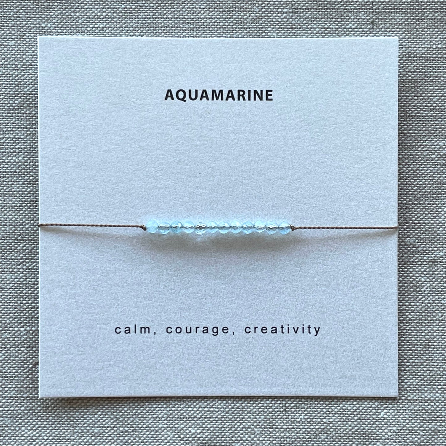 Aquamarine Bracelet- Courage