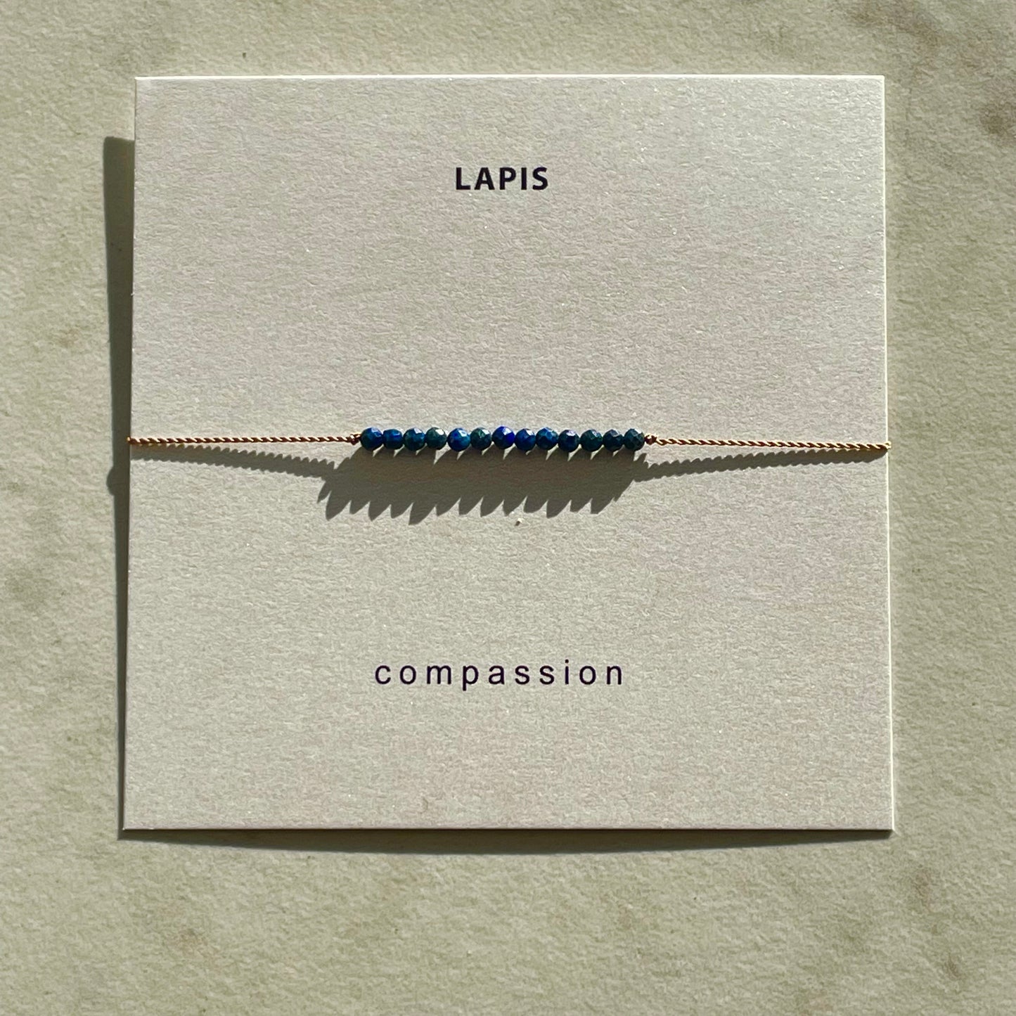 Lapis Lazuli Bracelet-Compassion