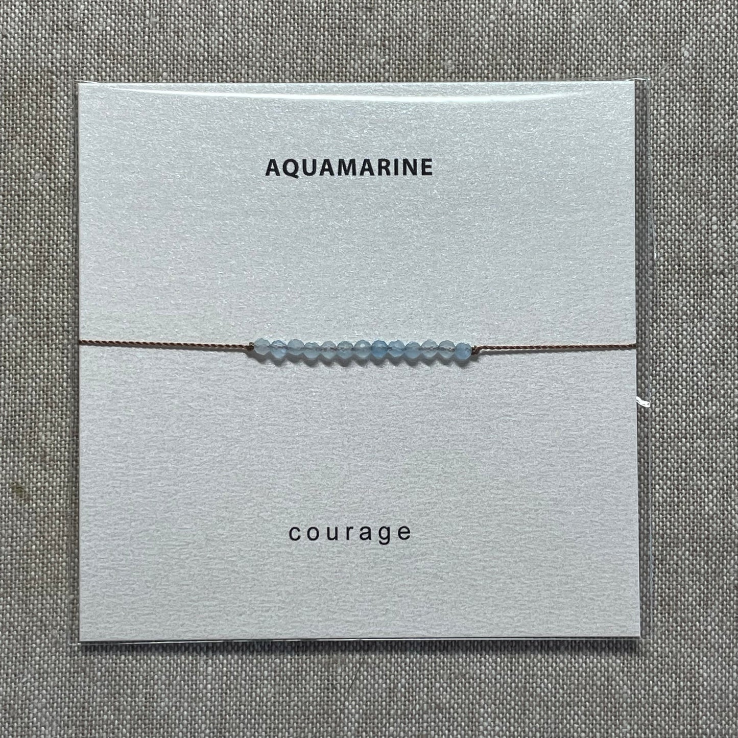 Aquamarine Bracelet- Courage