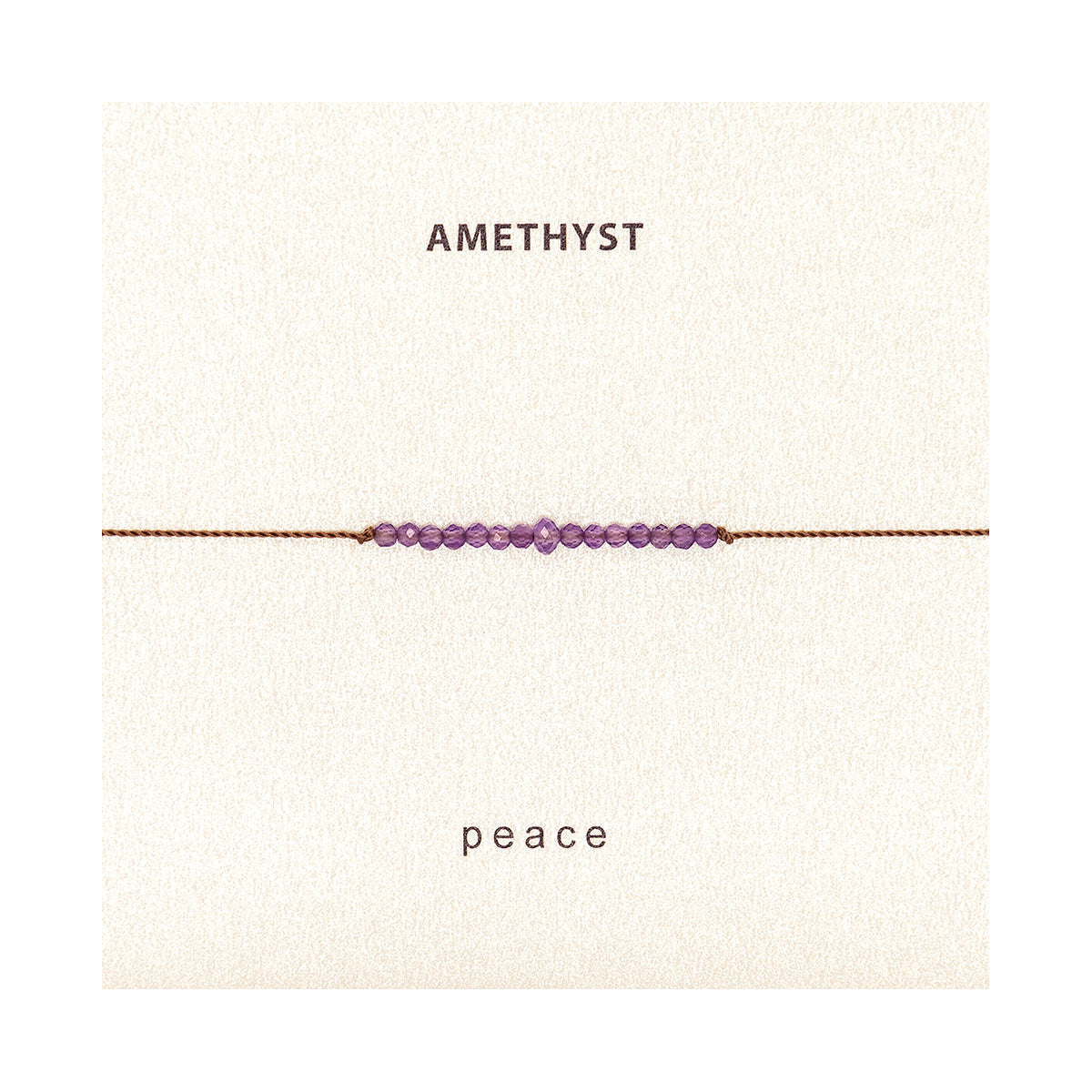 Amethyst Peace Bracelet