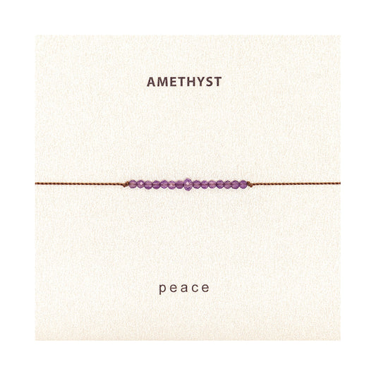 Amethyst Peace Bracelet