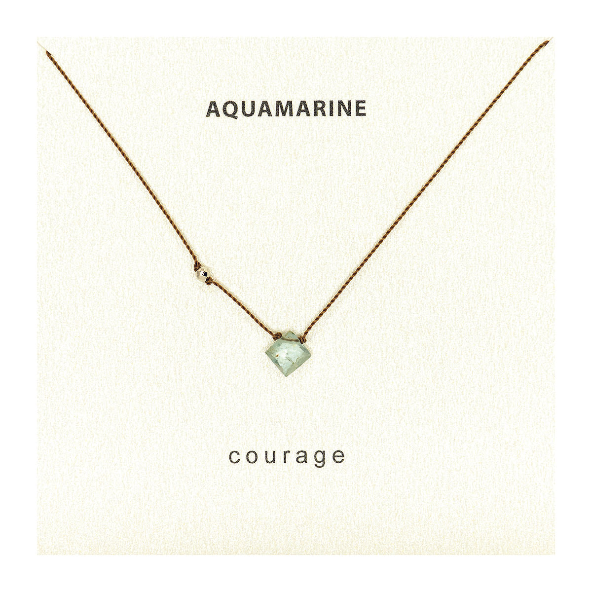 Aquamarine Necklace- Courage