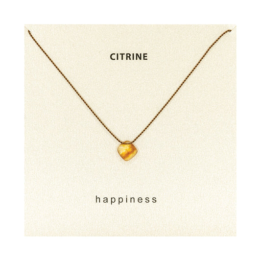 Citrine Necklace- Happiness