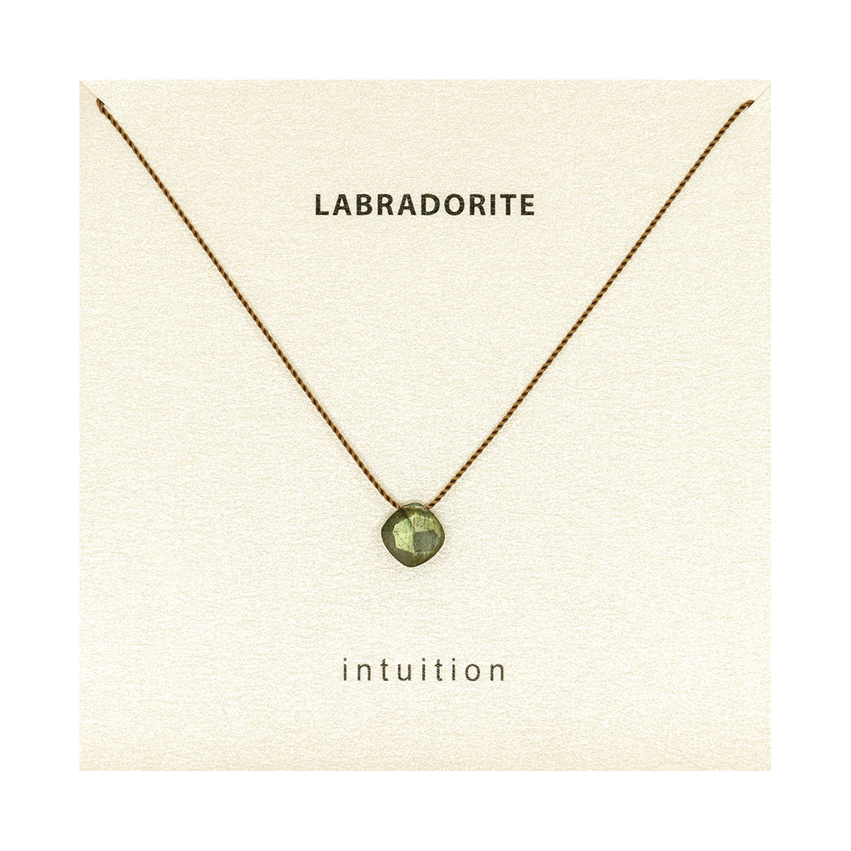Labradorite Necklace - Minimalist Gemstone Pendant | Soulsilk