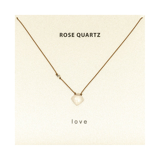 Rose Quartz Necklace - Love & Healing Gemstone Jewelry | Soulsilk