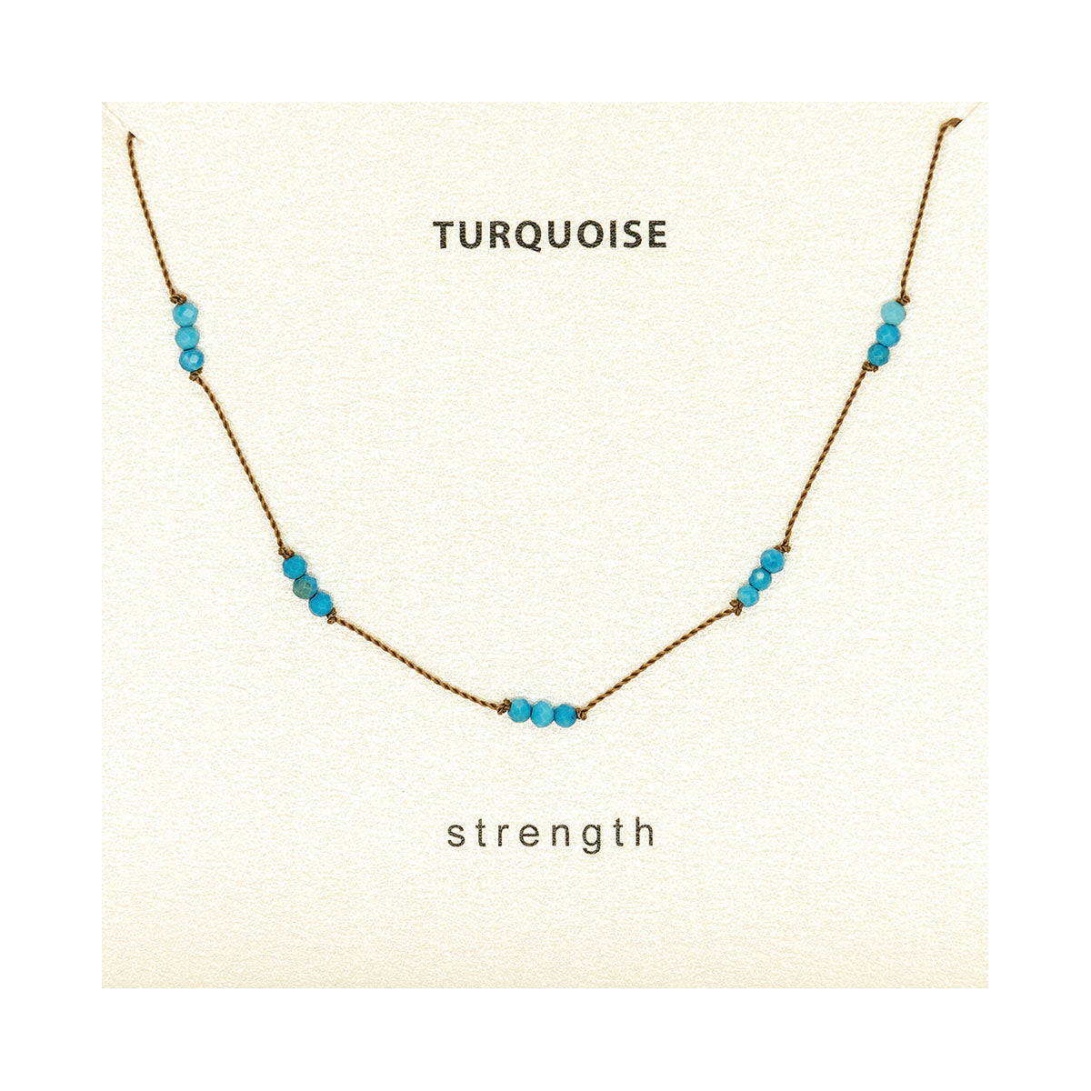 Turquoise Necklace Strength - December Birthstone Knotted Jewelry | Soulsilk
