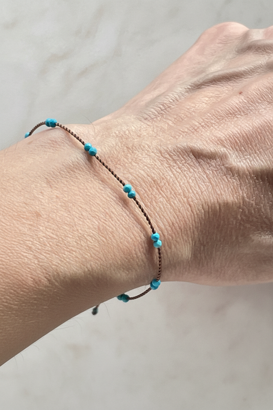 Bracelet on hand close-up