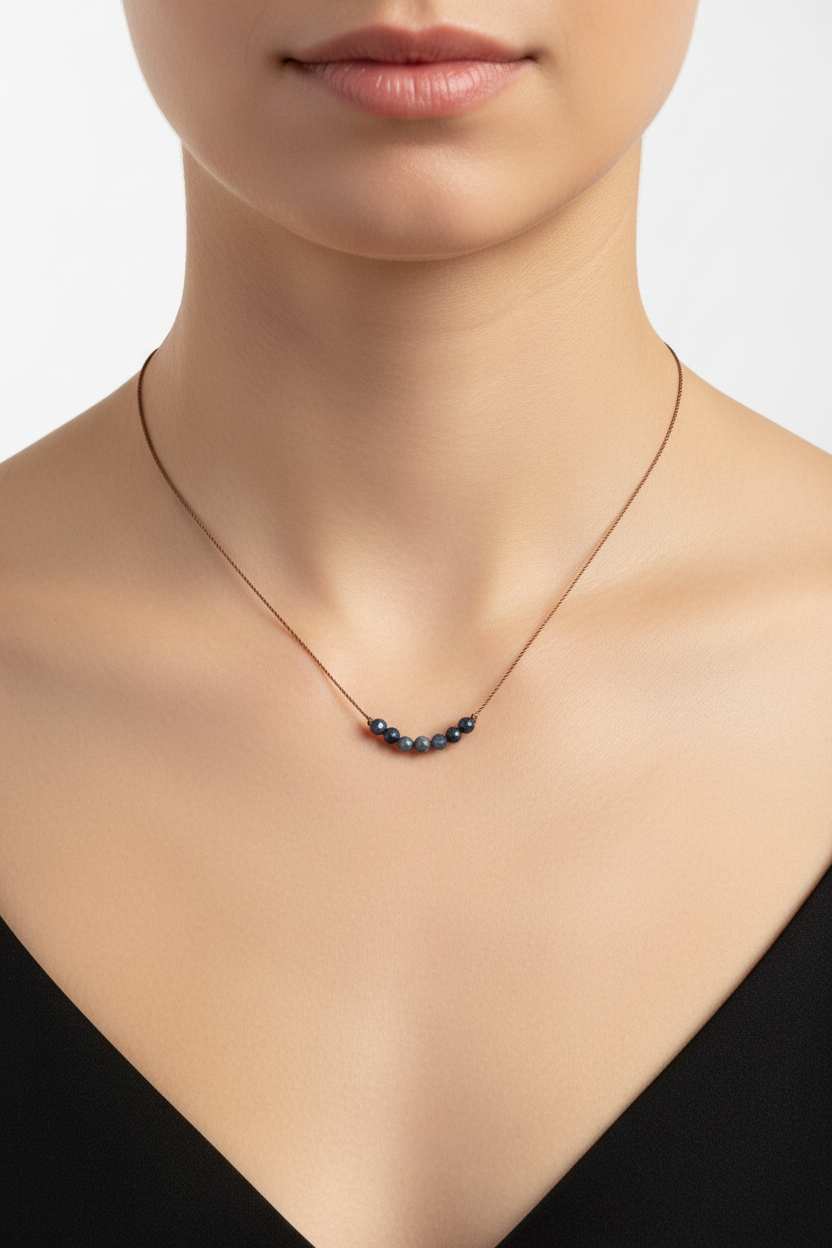 Necklace on model