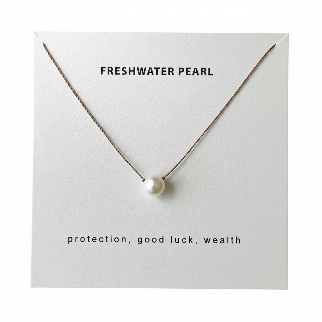 Freshwater Pearl Necklace - Minimalist Pearl Pendant | Soulsilk