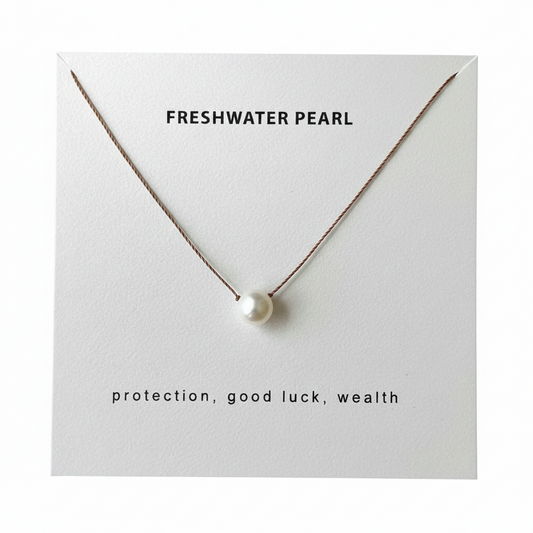 Freshwater Pearl Necklace - Minimalist Pearl Pendant | Soulsilk